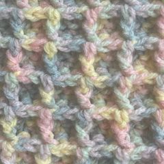 Crocheted baby blanket