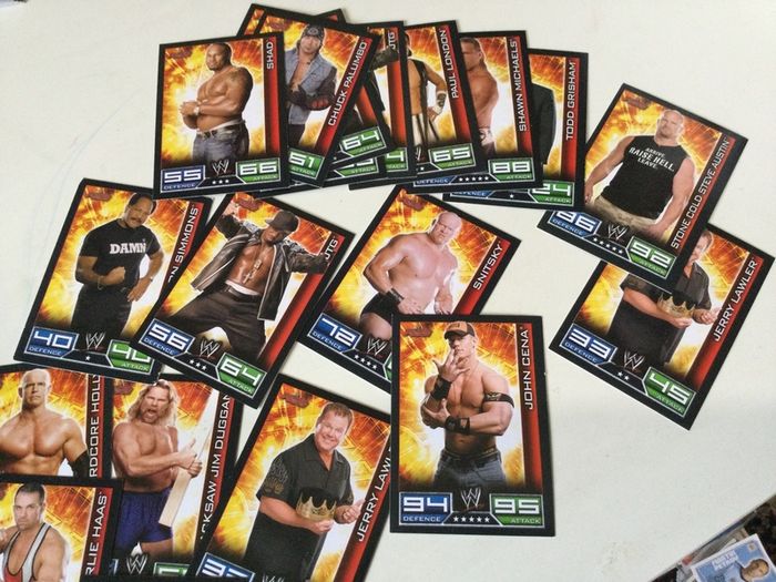WWE wrestling cards