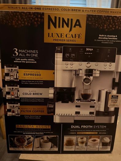 Ninja Luxe Premier 3-in-1 Coffee Machine (BRAND NEW)