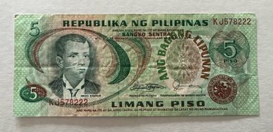 Philippines 5 Piso Banknote