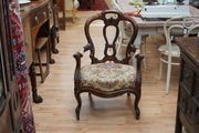 Antique 19th Century French Walnut Armchair