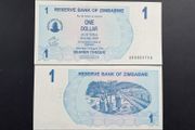 Zimbabwe  1 Dollar  2006  Pick 37a  VERIFIED UNDER UV LIGHT . ( Uncirculated )