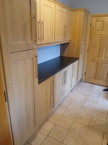 12 Kitchen / Utility room cabinets and Counter top