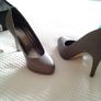 Dorothy Perkins Stone Grey High Heels - Size 4 Image 4