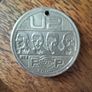 U2 Pop Tour Mexican Coin Pendant Keychain 1997 Concert Memorabilia Image 3