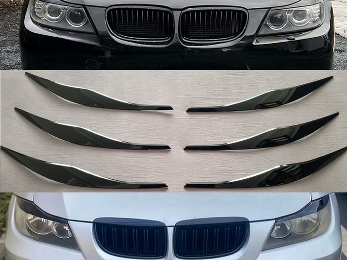 BMW 3 Series E90 E91 Headlights Eyebrows Brand New