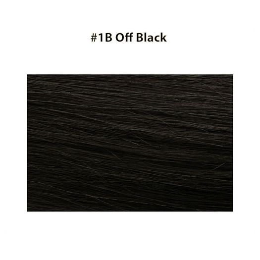 Micro Ring Hair Extensions 20" Double Drawn I Tip Remy Hair 25g - #1B Off Black