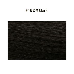 Micro Ring Hair Extensions 20" Double Drawn I Tip Remy Hair 25g - #1B Off Black