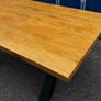 Solid Oak Dining Table 180cm, Ex Display Like New Image 4