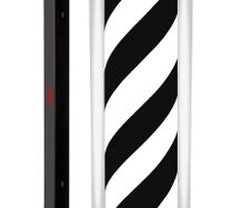 29'' Barber Pole Light, Hair Salon Open Sign, Barber Shop Rotating Black White LED Strips, IP54 Waterproof Save Energy, Wall Mount (FREE POSTAGE)