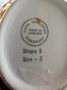 Royal Worcester Gold Tea & Coffee Set Vintage Bone China