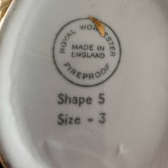 Royal Worcester Gold Tea & Coffee Set Vintage Bone China