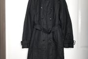 Zara Black Long Trench Coat Size M