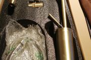 Brand new in box brushed gold freestanding lever tap x 2
