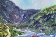 Gougane Barra watercolour