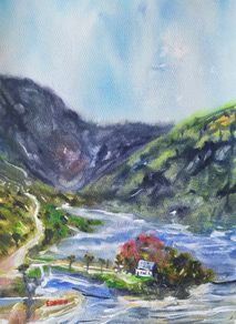 Gougane Barra watercolour