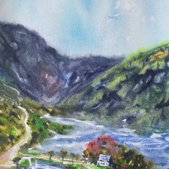 Gougane Barra watercolour