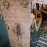 Vintage Hand Carved African Wooden Door Image 2