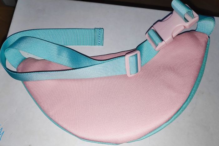 Girls Kite waist bag (fanny pack) in mint green & soft pink colour