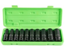DSD Tools 10pc 1/2" 6-Point Deep Impact Socket Set
