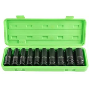 DSD Tools 10pc 1/2" 6-Point Deep Impact Socket Set