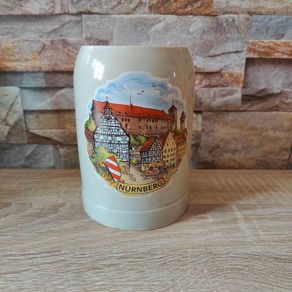 Vintage German Nurnberg Stein Stoneware Beer Mug