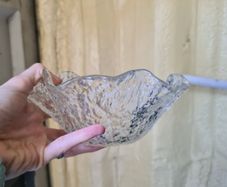 vintage Scandinavian mid-century modern art glass bowl