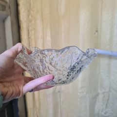 vintage Scandinavian mid-century modern art glass bowl