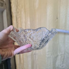 vintage Scandinavian mid-century modern art glass bowl