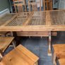 Mexican solid pine table and 8 chairs Image 6