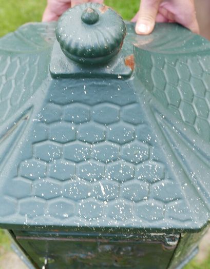 Cast Iron Freestanding Pole Post Box