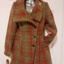 NEW, Joe Brown Green Check Wool Winter Coat - Size 10 Image 2