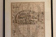 Framed print of old map of Cork