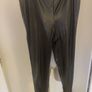 Pretty little thing black leather look pull on high waist skinny pants with zips size UK20 Tall EU48 Tall Postage included Image 3