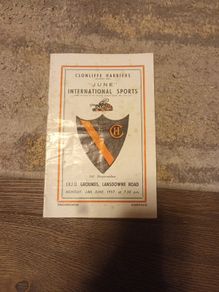 Rare Athletics programme - Clonliffe Harriers International Sports Lansdowne Rd 1957