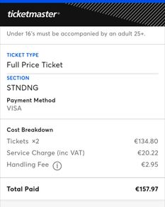 2 X Kingfishr Tickets