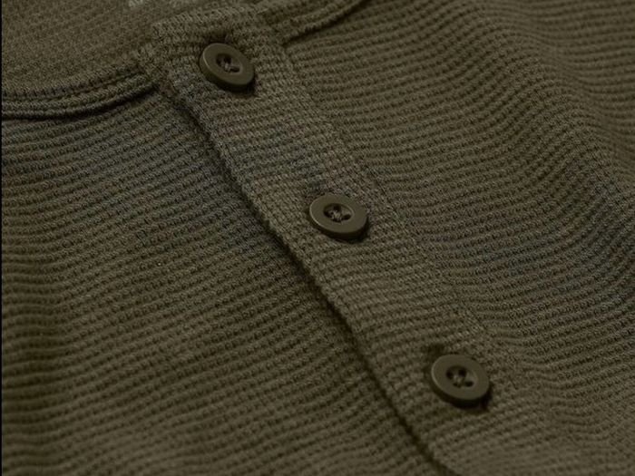 True Classic Waffkeknit Henley BNWT