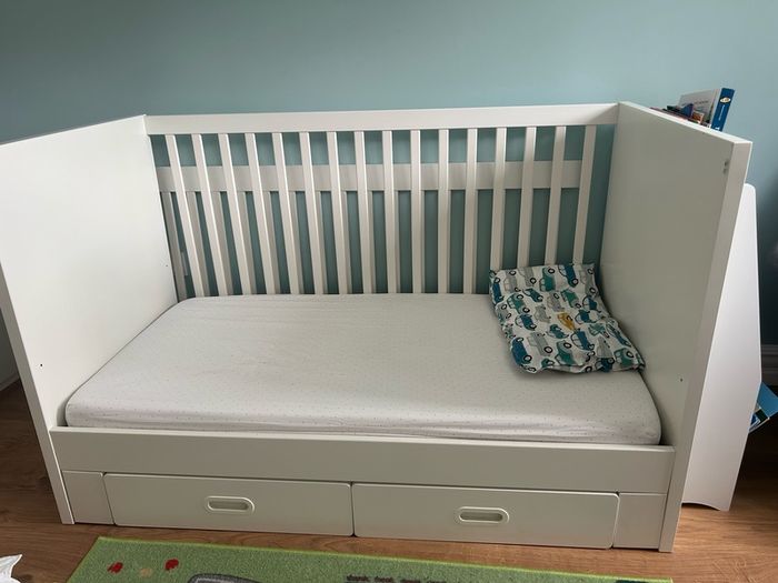 Ikea Cot/toddler bed with mattress