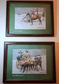Set of Two Original Illustrations by Frank Gillett