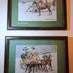 Set of Two Original Illustrations by Frank Gillett