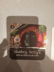 Irish Beer mat Darkey Kellys
