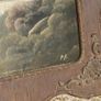 Antique framed signed quaint waterfall scene, D18 Image 5