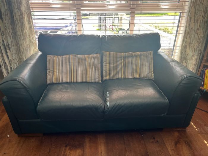 2 x 2 Seater Leather Sofas | EZ Living