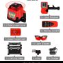 LaserLevelSelf-Leveling,360Rotary500m,VerticalHorizontalScanningMeasurementTools,Red laser kit Image 2