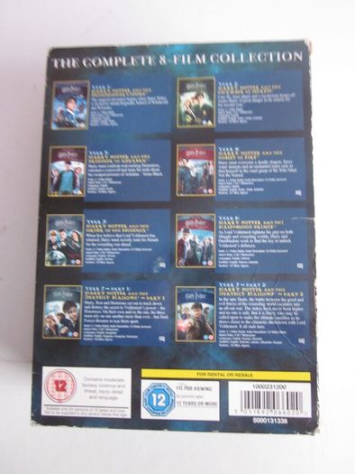 Harry Potter: The Complete 8-film DVD Collection