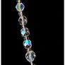 Vintage Aurora Borealis Crystal Bead Necklace Art Deco Bridal Jewellery Image 4