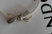 New genuine pandora large bow charm