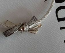 New genuine pandora large bow charm