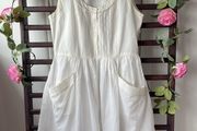 Dress uk 12 Tommy Hilfiger ivory 100% cotton