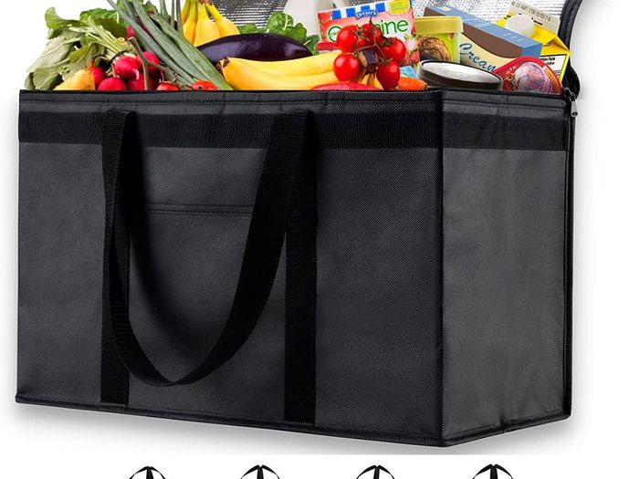Insulated Delivery Bag XXL by NZ Home, Hot & Cold Food Bag. Ideal for Pizza, Indian, Chinese, Kebabs. Suitable for Deliveroo, FEAST, One Delivery, Uber Eats, Foodhub